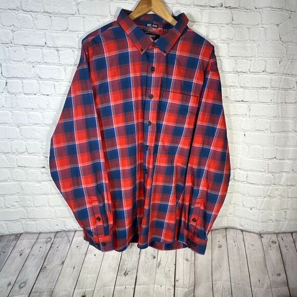 Alaskan Hardgear Shirt Mens XXL Midnight Sun Relaxed Fit Shirt Button Down Plaid - Picture 1 of 10